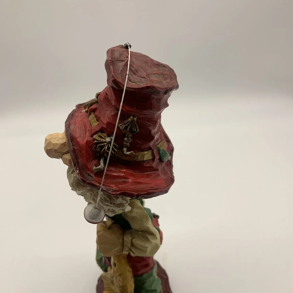 Vintage Bearded Fisherman Grandpa Bobblehead with Fishing Pole